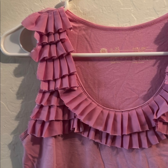 Pink/Lavender Ruffle Sleeveless Top - Picture 4 of 6